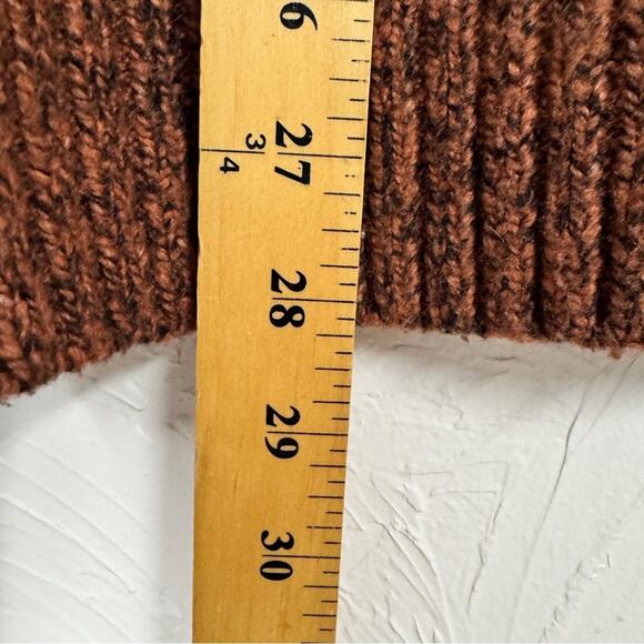 Abercrombie & Fitch Orange Crew Neck Sweater Mens L Casual Preppy Pullover - Picture 8 of 10